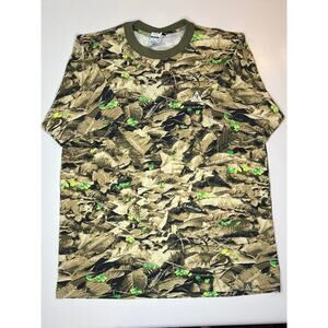 Nike ACG Dri-Fit Camo Green Loose Fit Shirt Size medium mens